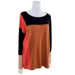Ann Taylor silk Sweater colorblock